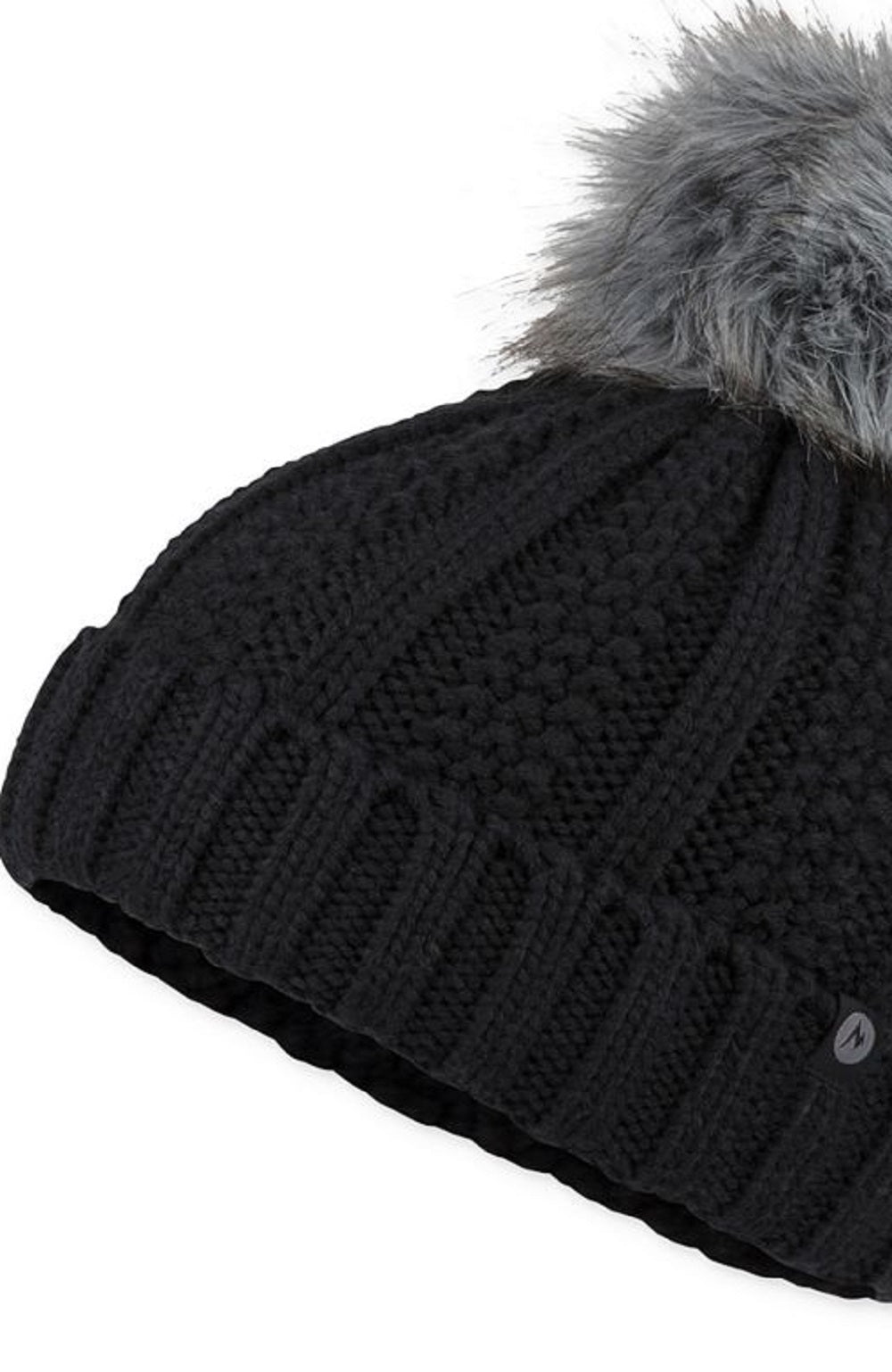 Chapéu Marmot Bronx Pom Pom Feminino Preto Tamanho Regular