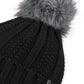 Chapéu Marmot Bronx Pom Pom Feminino Preto Tamanho Regular