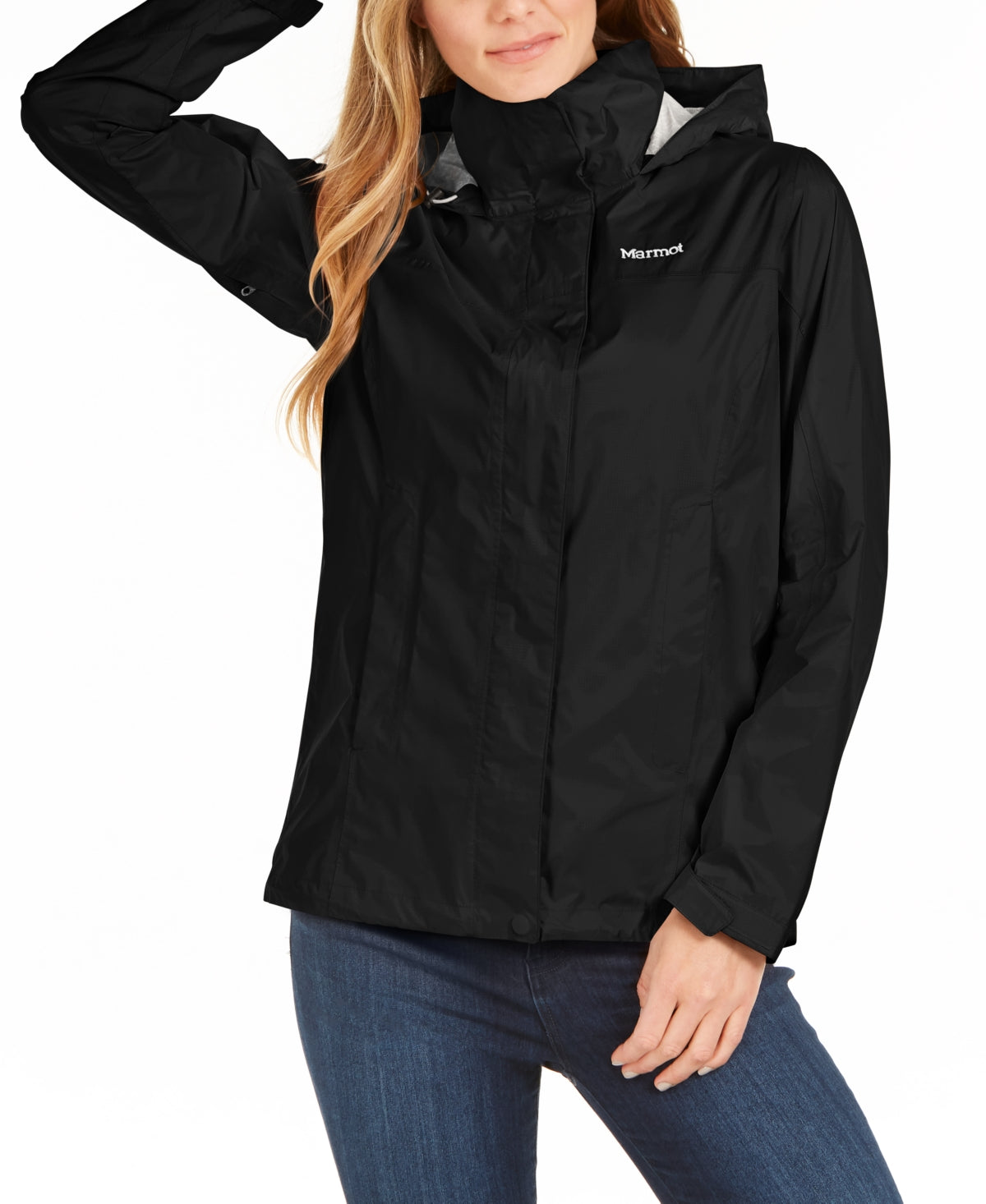 Jaqueta de chuva Precip Eco feminina Marmot, preta, tamanho pequeno