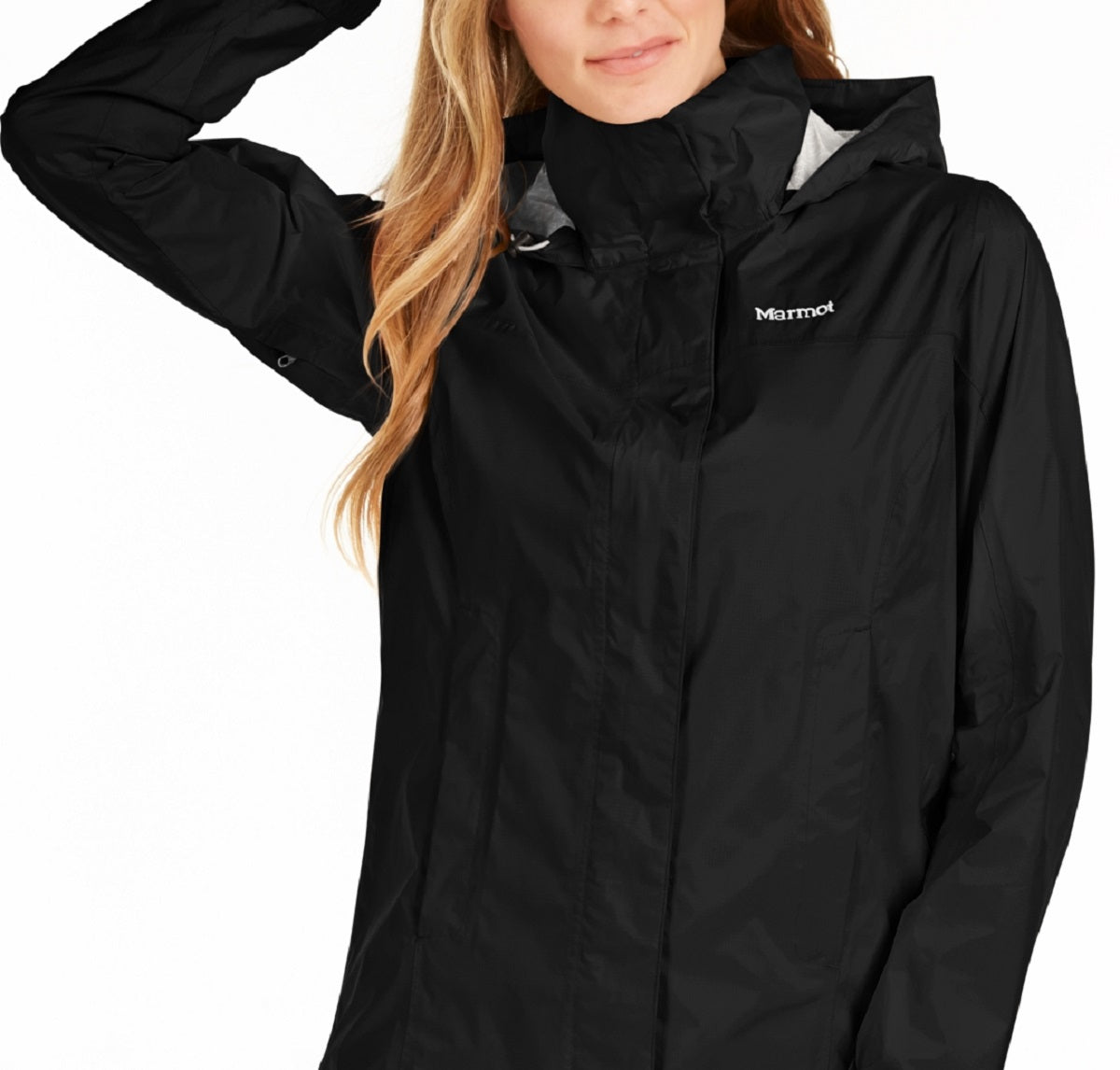 Jaqueta de chuva Precip Eco feminina Marmot, preta, tamanho grande