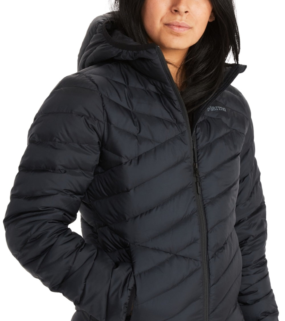Jaqueta de plumas Highlander feminina Marmot, preta, tamanho pequeno