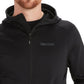 Moletom com capuz Marmot Olden Polartec com zíper masculino, preto, tamanho médio