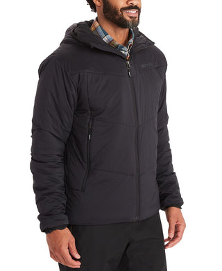 Jaqueta com capuz masculina Marmot preta tamanho grande
