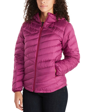 Jaqueta de plumas Highlander feminina Marmot rosa tamanho pequeno