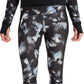 Leggings femininas Marmot de camada de base de desempenho 7/8 pretas, tamanho pequeno