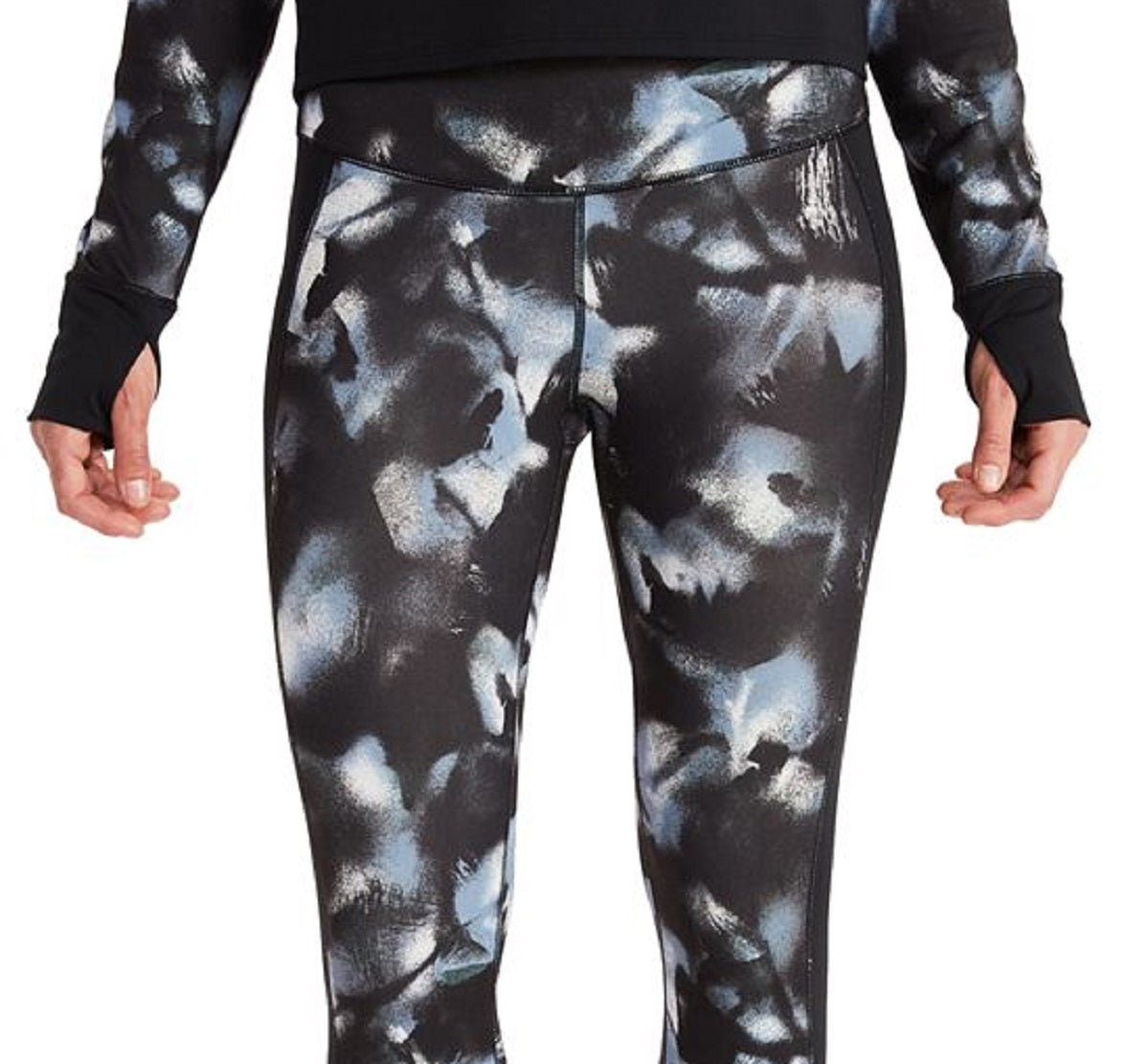 Leggings femininas Marmot de camada de base de desempenho 7/8 pretas, tamanho pequeno