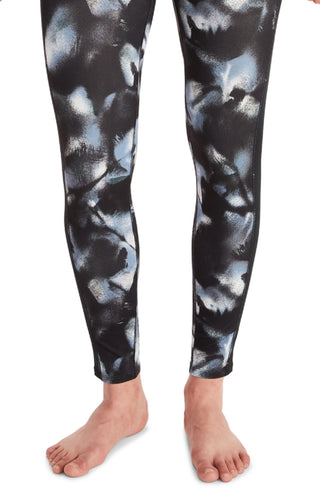 Leggings femininas Marmot de camada de base de desempenho 7/8 pretas, tamanho pequeno