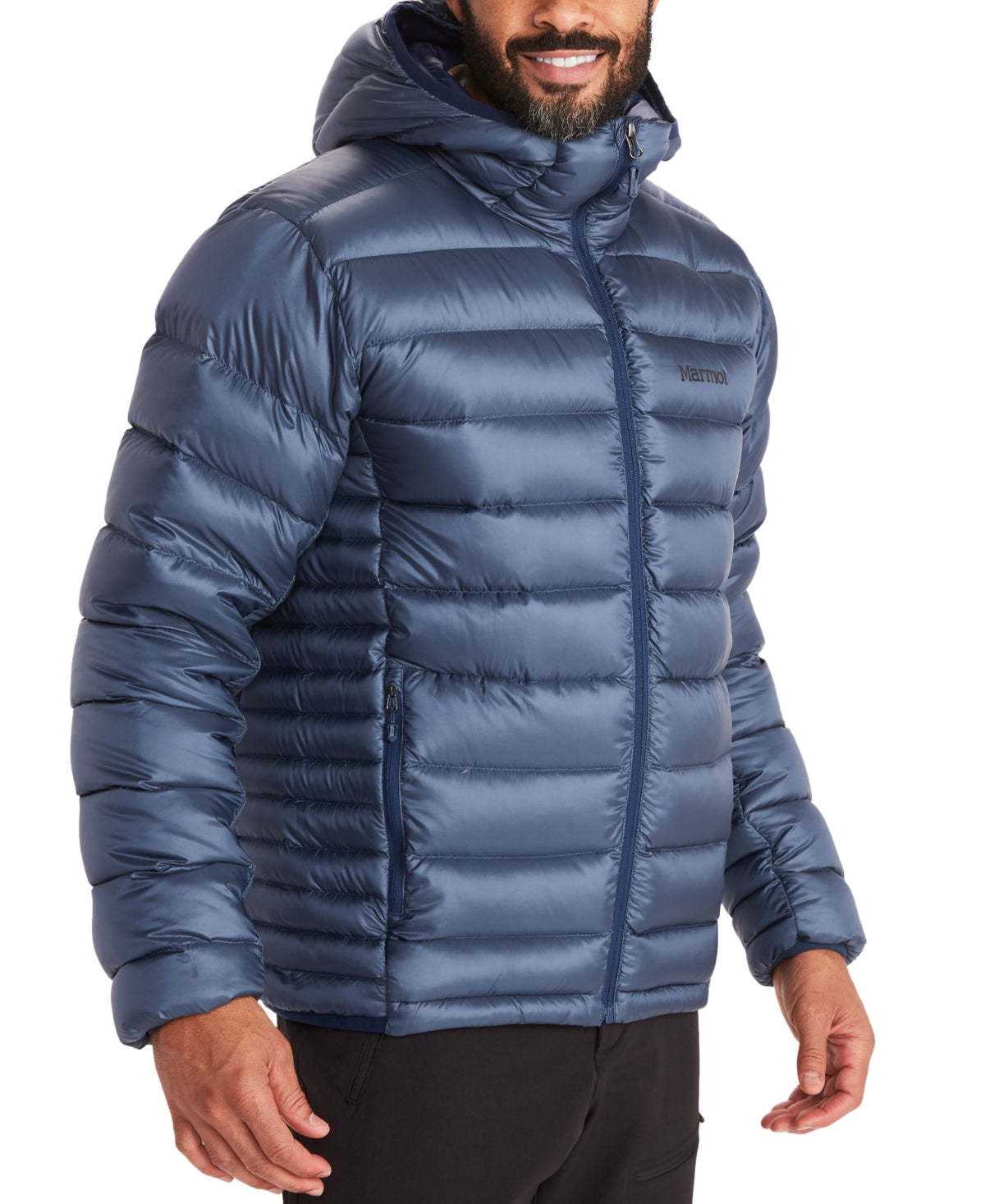 Jaqueta Marmot Hype Down Puffer Masculina Azul Tamanho Médio