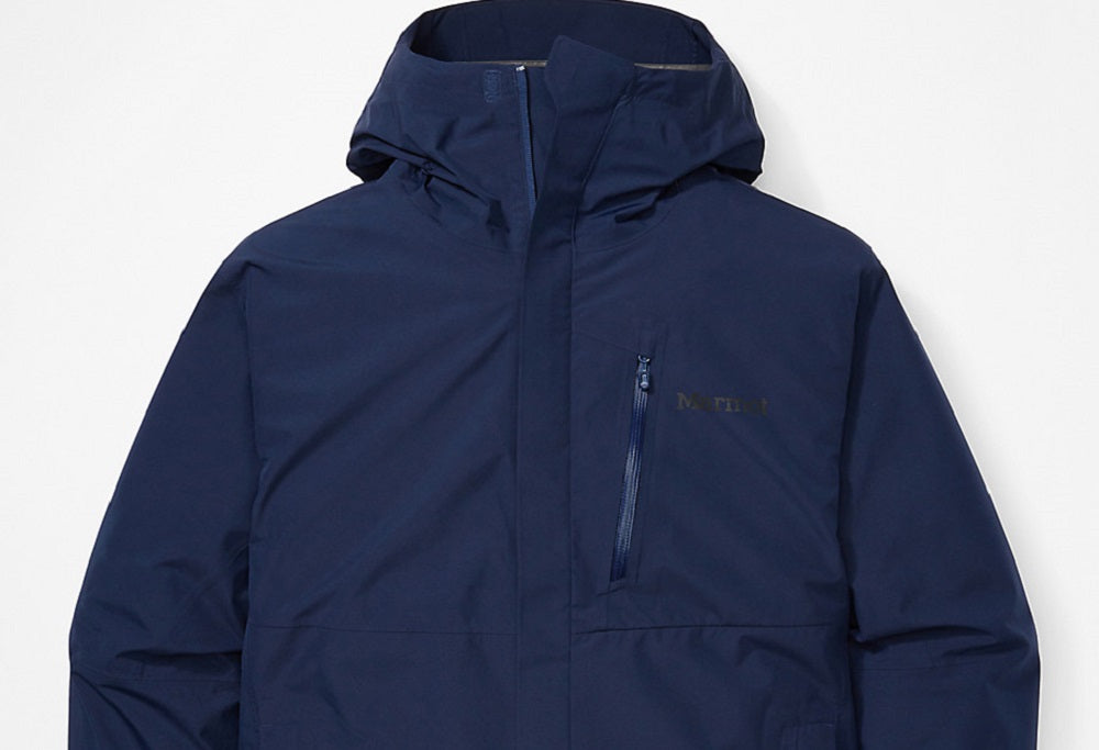 Jaqueta masculina minimalista Marmot azul tamanho pequeno