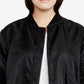 Jaqueta bomber feminina Rachel Roy Trendy Plus, preta, tamanho 3X