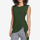 RACHEL Rachel Roy Feminino Twisted High Low Top Verde Tamanho Médio