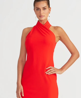 Vestido justo feminino Rachel Roy, vermelho, tamanho médio