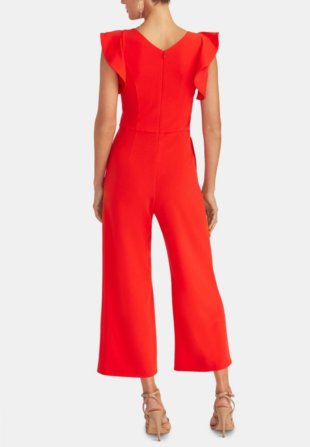 Macacão curto feminino Rachel Roy com decote em V e alças finas para festa, tamanho X-S