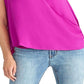 Blusa feminina Rachel Roy Surplice Fúcsia Tamanho P
