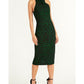 Vestido justo com estampa de onça Rachel Roy feminino, verde, tamanho extragrande