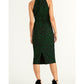 Vestido justo com estampa de onça Rachel Roy feminino, verde, tamanho extragrande