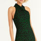 Vestido Halter Estampado Sem Mangas Feminino Rachel Roy Verde Tamanho XX-G