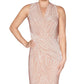 Vestido midi listrado sem mangas Rachel Roy feminino marrom tamanho pequeno