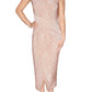 Vestido midi listrado sem mangas Rachel Roy feminino marrom tamanho XX-G