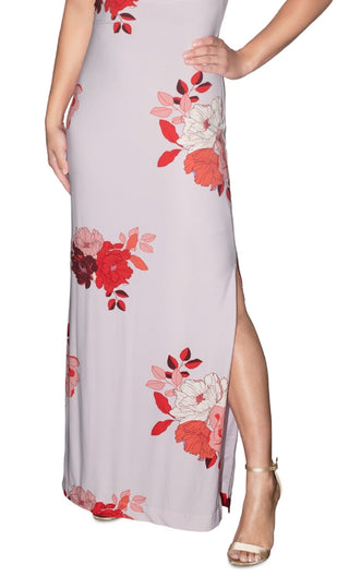 Vestido longo feminino cruzado com alças cruzadas Rachel Roy, roxo, tamanho XX-G