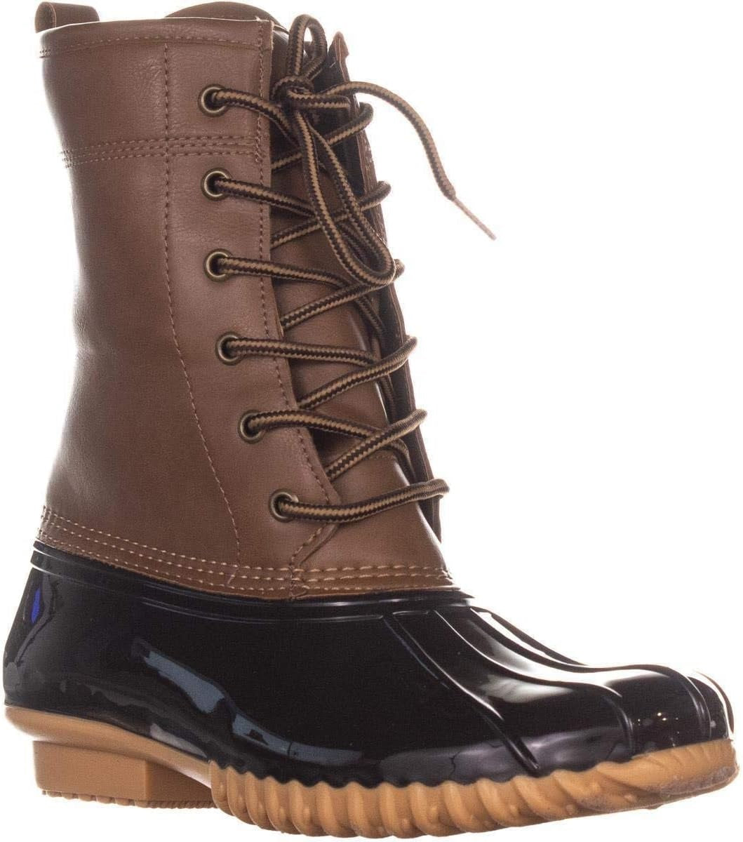 Botas de chuva Sporto Ariel de couro sintético até o tornozelo, tamanho 8,5, femininas