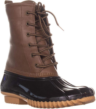 Botas de chuva Sporto Ariel de couro sintético até o tornozelo, tamanho 8,5, femininas