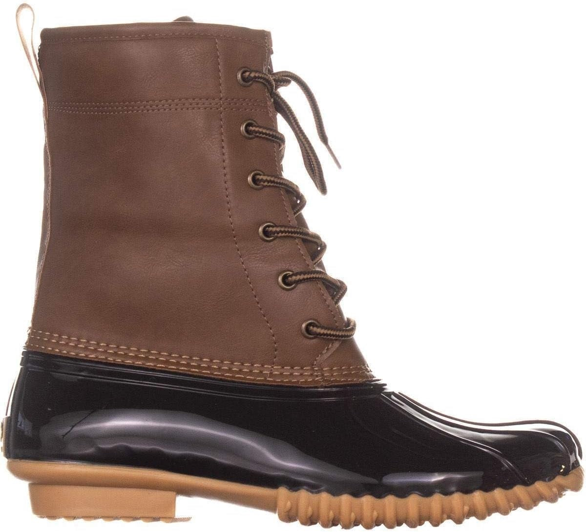 Botas de chuva Sporto Ariel de couro sintético até o tornozelo, tamanho 8,5, femininas