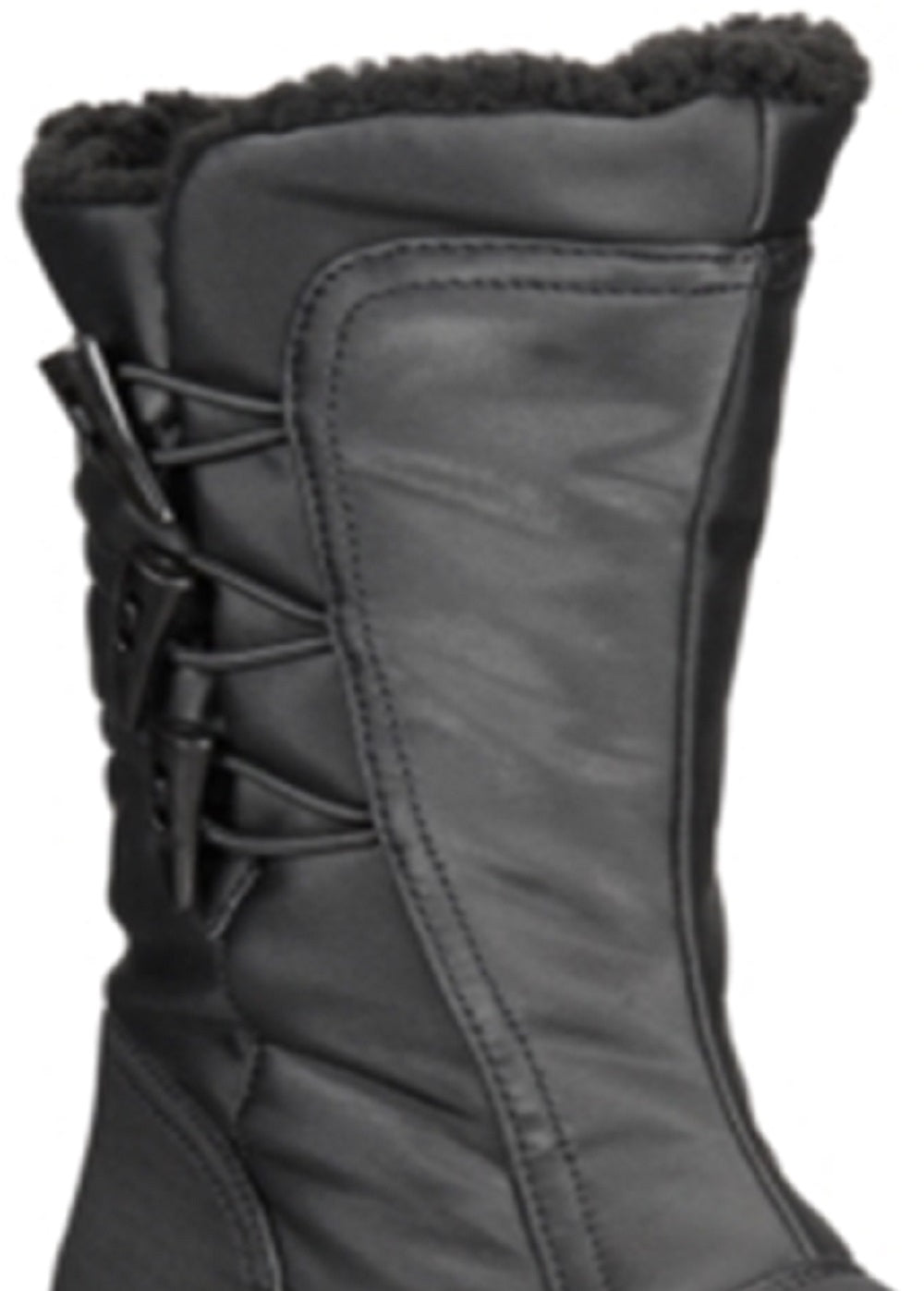 Botas de inverno Sporto Dana Mid Calf femininas, pretas, tamanho 6,5 M