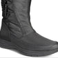 Botas femininas Sporto Dana com bico fechado e cano médio para clima frio, pretas, tamanho 10 M