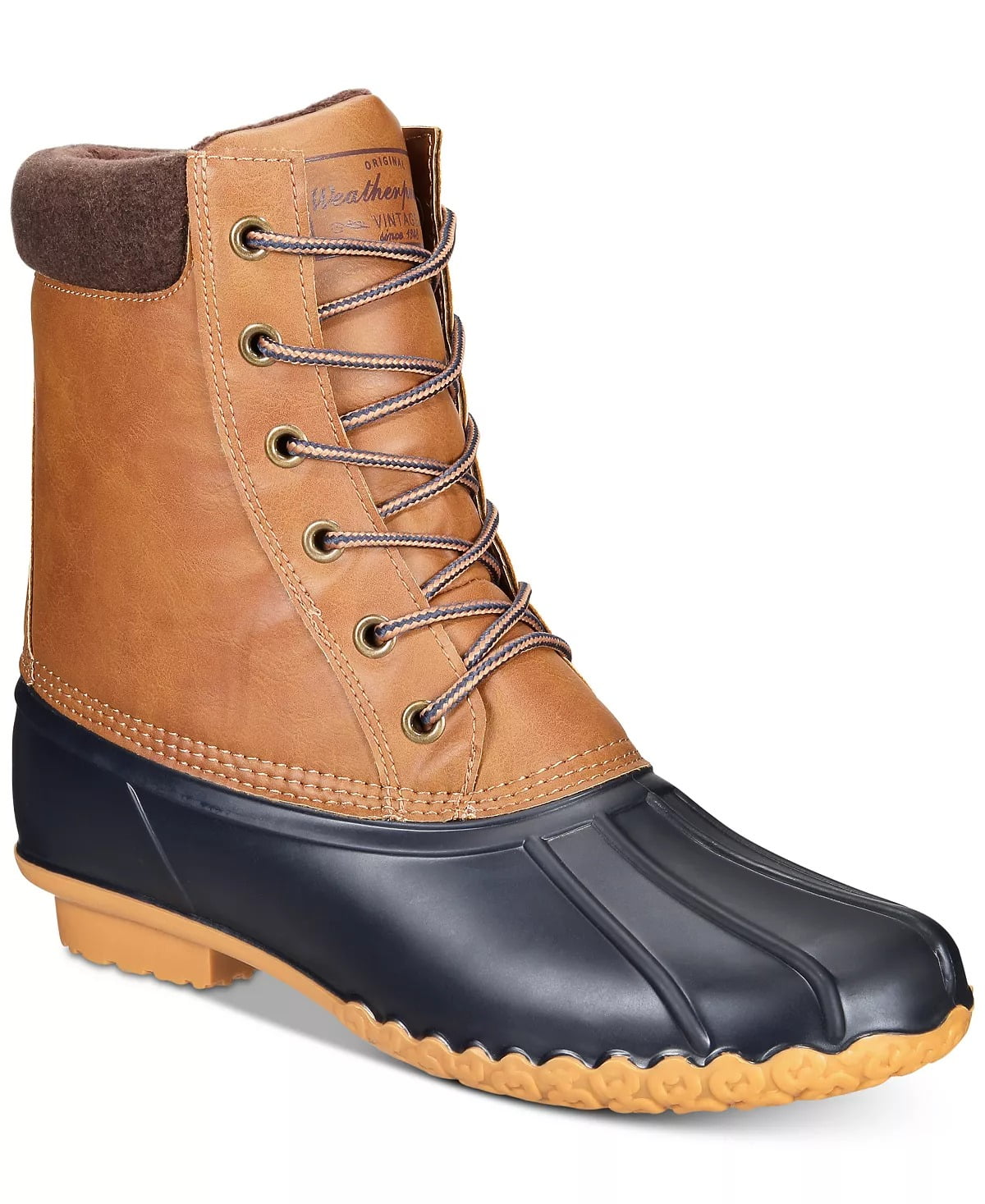 Botas Adam Duck Masculinas Vintage à Prova de Intempéries, Tamanho 8M, Marrom