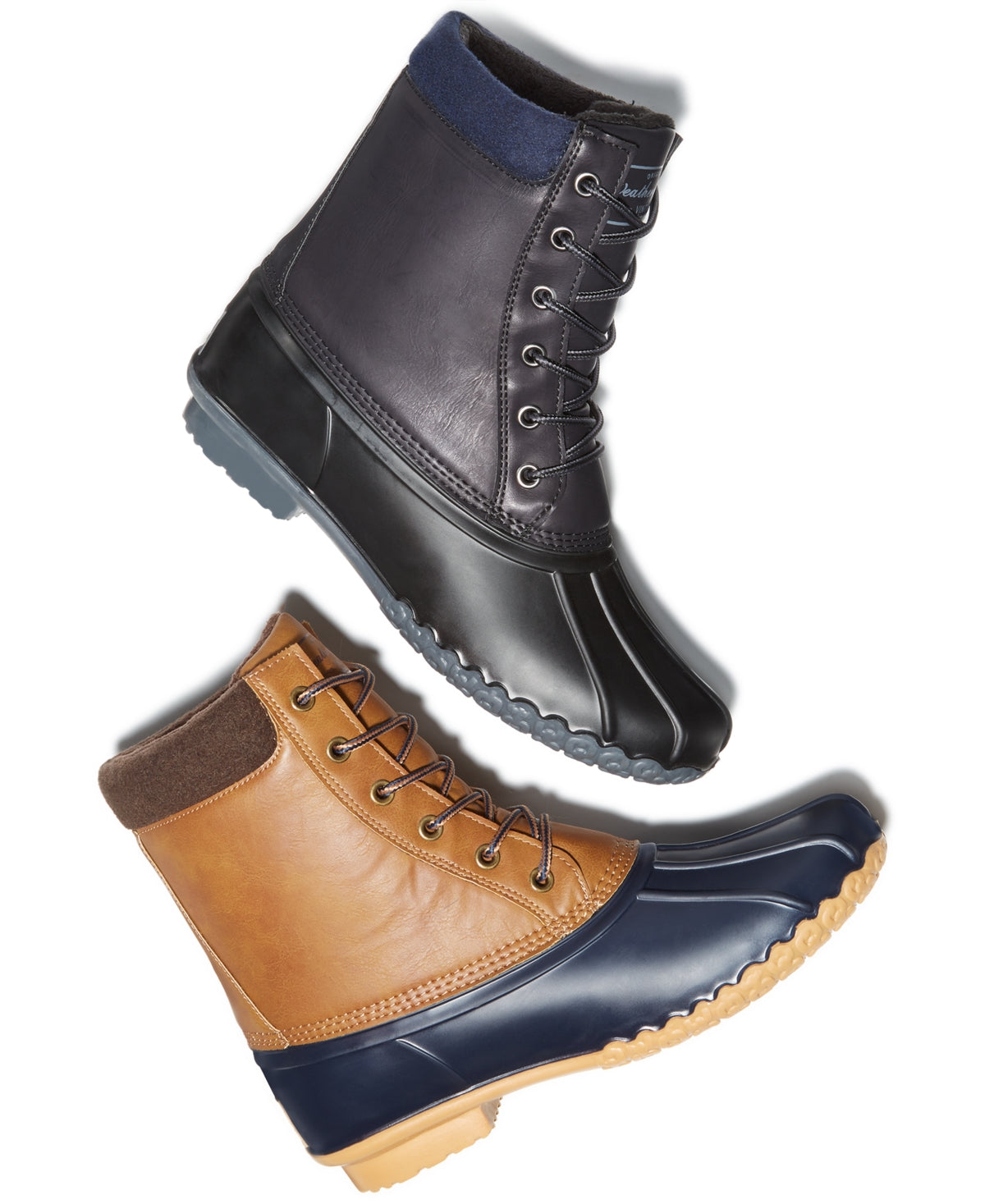 Botas Adam Duck Masculinas Vintage à Prova de Intempéries, Tamanho 12, Marrom