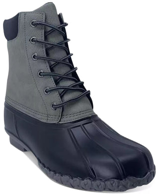 Botas Adam Duck Masculinas Vintage Impermeáveis ​​Cinza