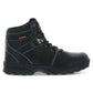Botas de caminhada vintage Jeremiah masculinas, resistentes às intempéries, acolchoadas, com cadarço e bico redondo, tamanho 13 M, pretas