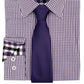 Camisa social masculina Nick Graham Modern Fit e gravata roxa tamanho 15x34x35