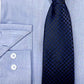 Conjunto de camisa social e gravata Nick Graham Slim Fit Chambray Masculino Azul Tamanho 34X35