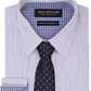 Camisa social masculina Nick Graham Modern Fit e gravata azul tamanho 14x32x33