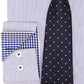 Camisa social masculina Nick Graham Modern Fit e gravata azul tamanho 14x32x33