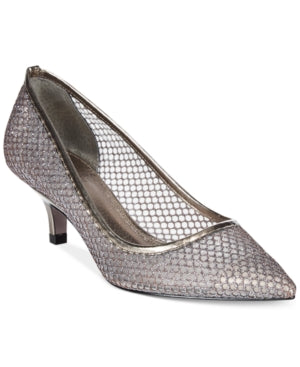Adrianna Papell Lois Sapatos de Noite Femininos Pretos Tamanho 7M