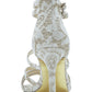 Adrianna Papell Sapatos Femininos Adara Fabric Open Toe Special Dourados Tamanho 8,5 M