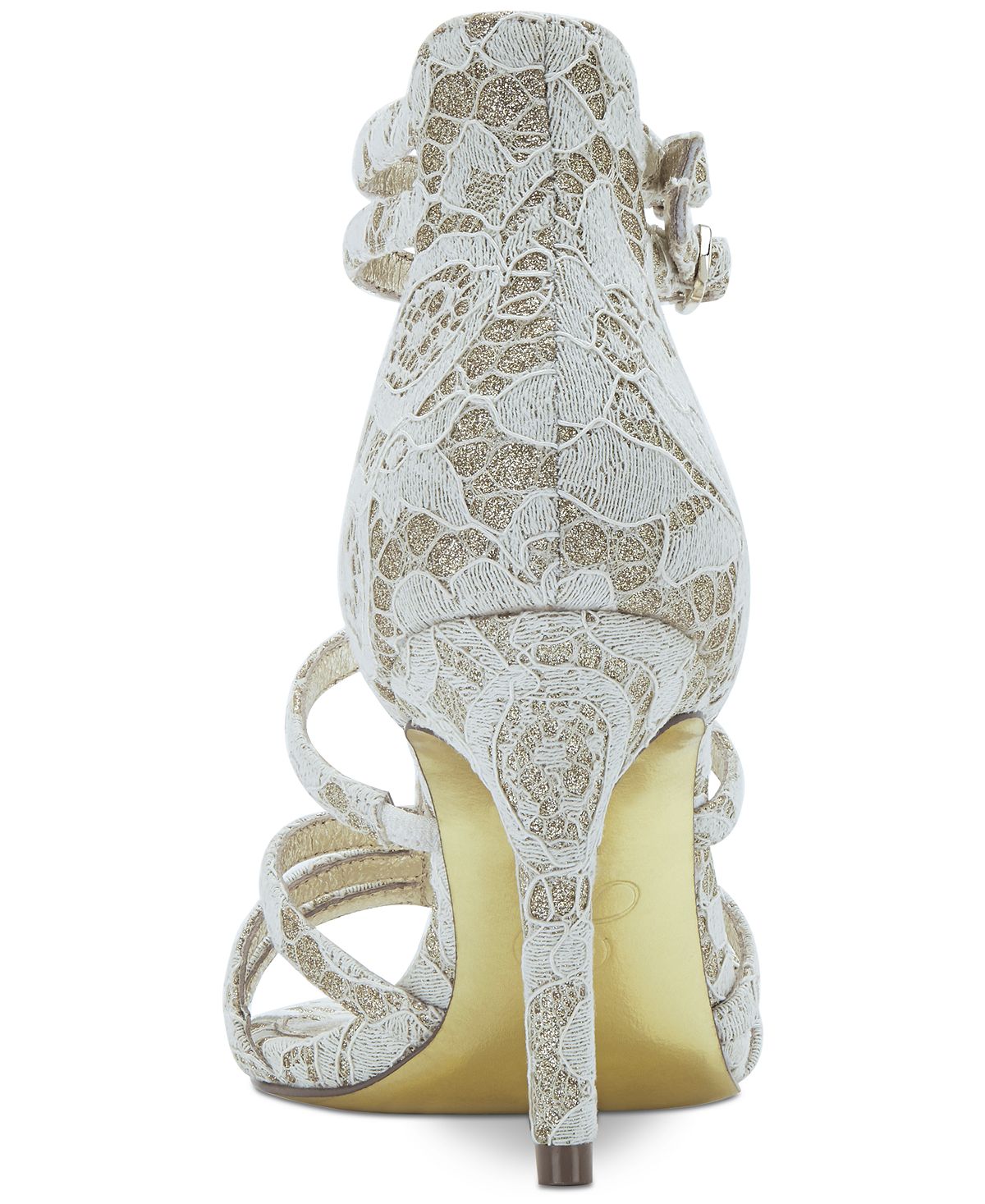 Adrianna Papell Sapatos Femininos Adara Fabric Open Toe Special Dourados Tamanho 8,5 M