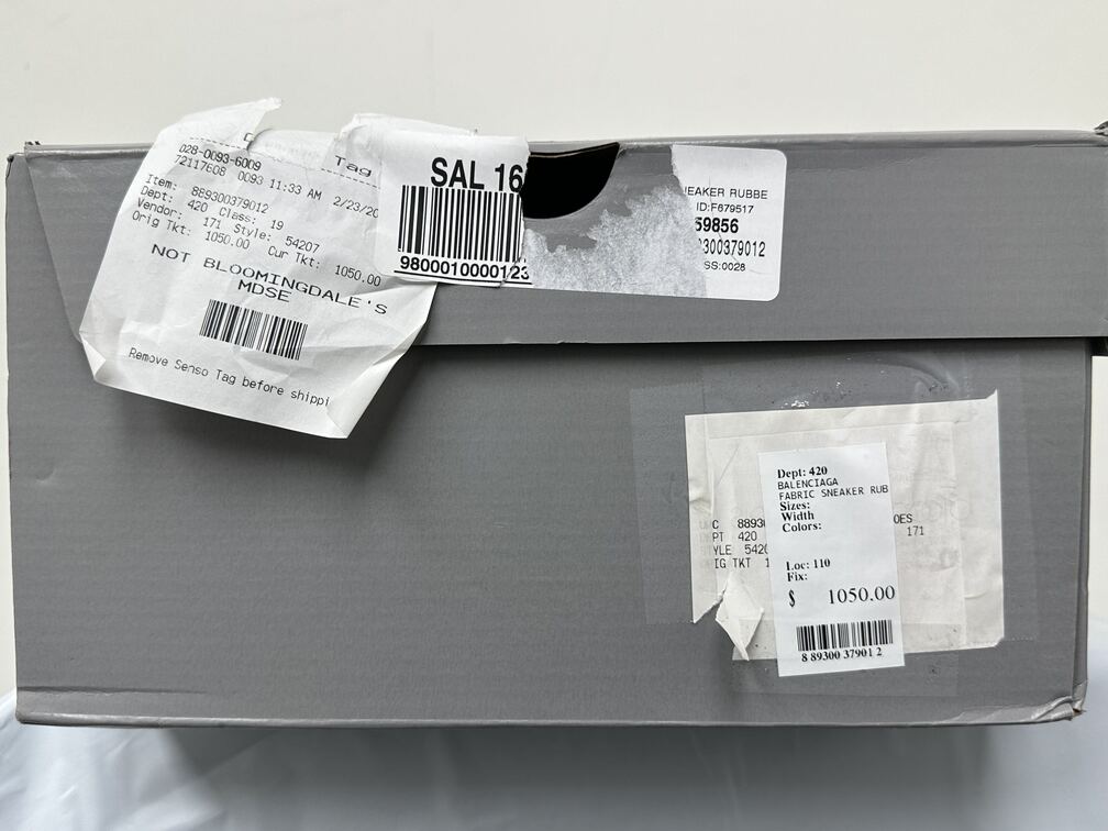 Tênis de corrida masculino Balenciaga bege tamanho 12