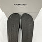 Sandálias Slide Balenciaga Masculinas com Logotipo Preto Tamanho 11
