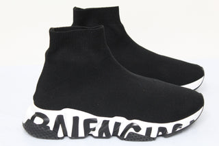 Tênis Balenciaga Mid Speed ​​Sock Feminino Preto Tamanho 8