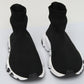Tênis Balenciaga Mid Speed ​​Sock Feminino Preto Tamanho 8