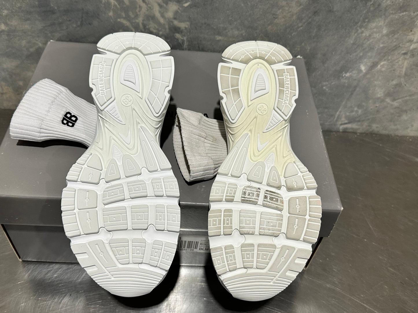 Tênis Balenciaga Speed ​​3.0 Knit Sock Feminino Branco Tamanho 9