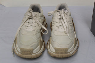 Balenciaga Women's Triple S Cutout Logo Sneakers White Size 7