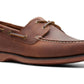 Sapatos náuticos Clarks Port View masculinos, marrom, tamanho 8,5 M