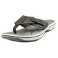 Clarks Brinkley JoJo Sandálias Casuais Abertas Femininas Tamanho 6 Cinza