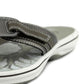 Clarks Brinkley JoJo Sandálias Casuais Abertas Femininas Tamanho 6 Cinza