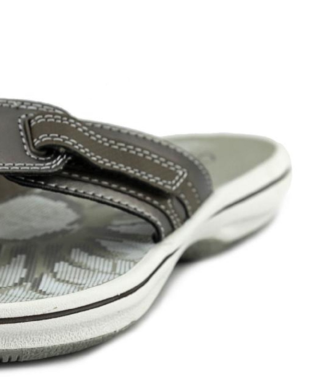 Clarks Brinkley JoJo Sandálias Casuais Abertas Femininas Tamanho 6 Cinza